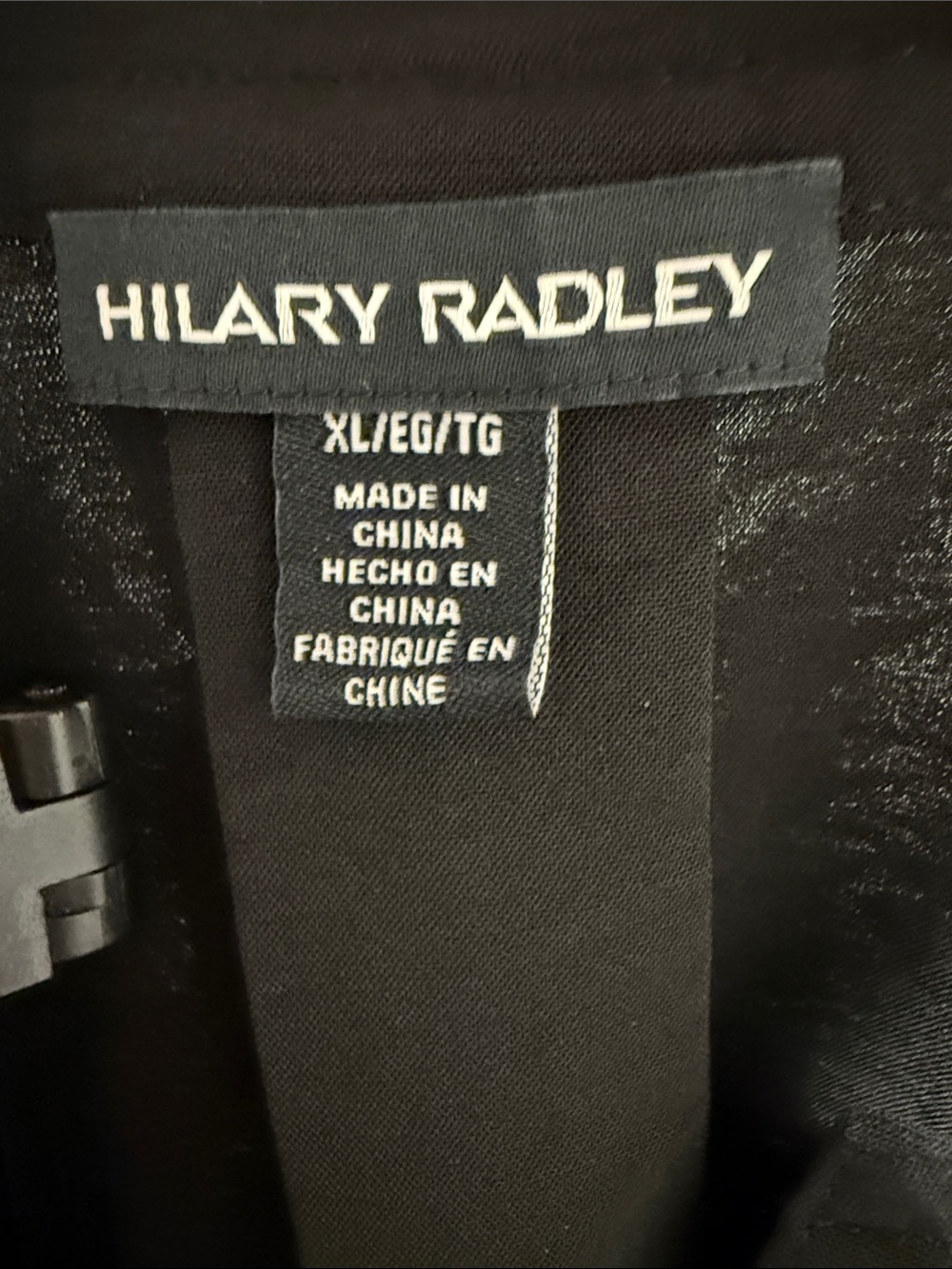 Hilary Radley Black Short-Sleeve Henley Blouse - Picture 3 of 4
